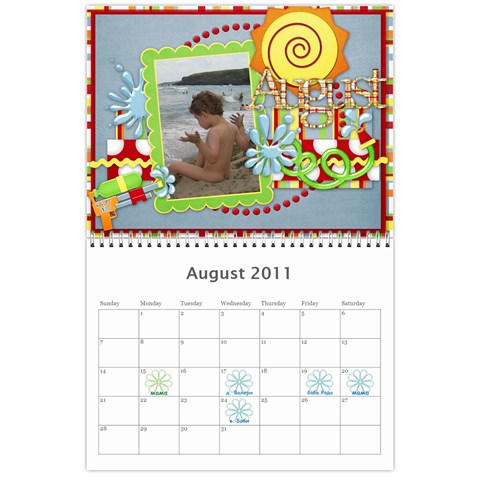 Calendar For 2011 By Mariya Aug 2011