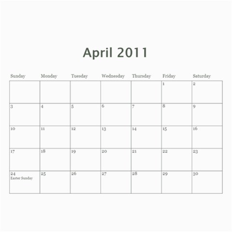 2011 Calendar By Trisha Perez Aug 2011