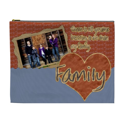 Family Xl Cosmetic Bag By Danielle Christiansen Front