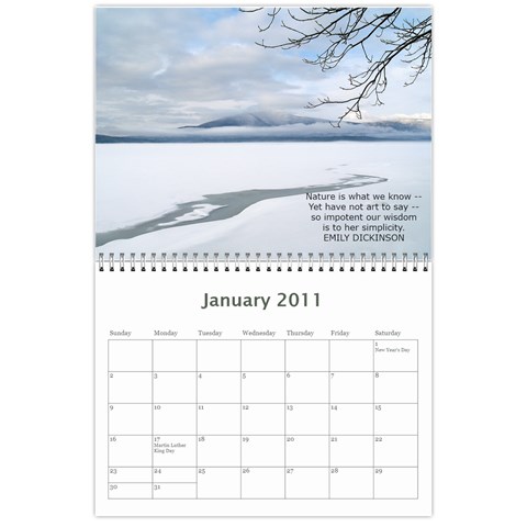 Calendar By Theresa Kelly Jan 2011
