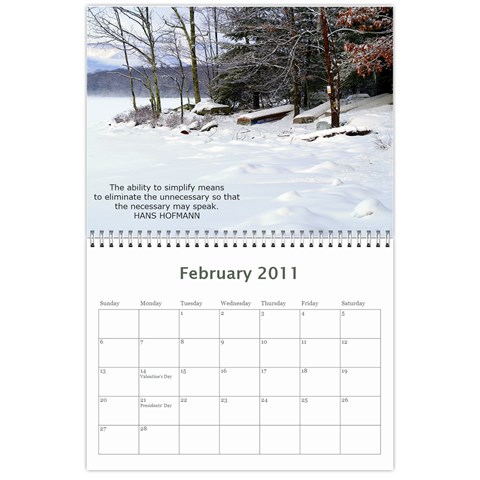 Calendar By Theresa Kelly Feb 2011