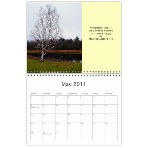 Calendar By Theresa Kelly May 2011
