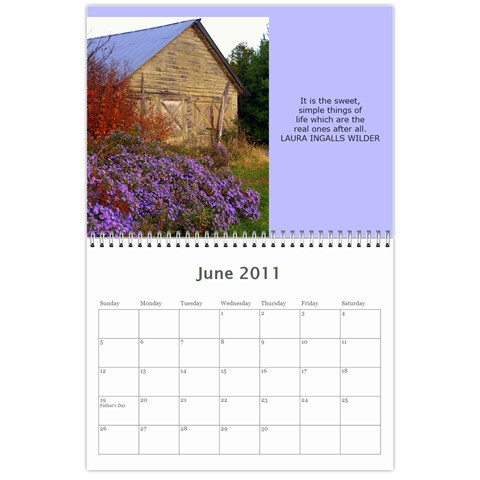 Calendar By Theresa Kelly Jun 2011
