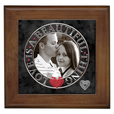 Love Is A Beautiful Thing Framed Tile By Lil Front
