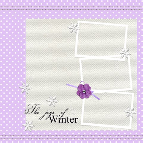 Snow Fun Quickpages By Jennyl 12 x12  Scrapbook Page - 2