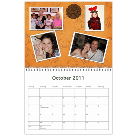 Tootie s Calendar 2011 By Colton Oct 2011