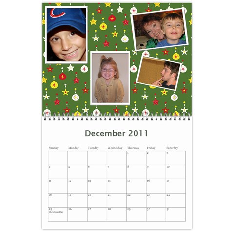Tootie s Calendar 2011 By Colton Dec 2011