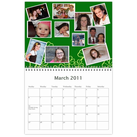 Tootie s Calendar 2011 By Colton Mar 2011