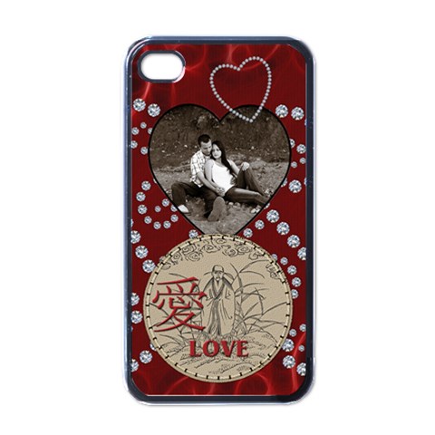 Love Apple Iphone 4 Case By Lil Front