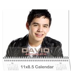 David - Wall Calendar 11  x 8.5  (12-Months)