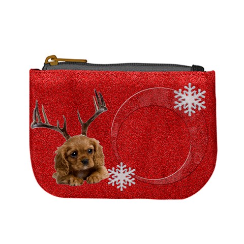 Christmas Puppy Coin Purse By Laurrie Front