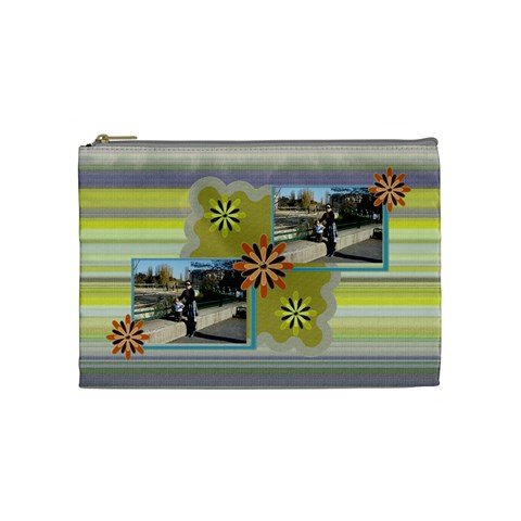 Flowers Cosmetic Bag Front