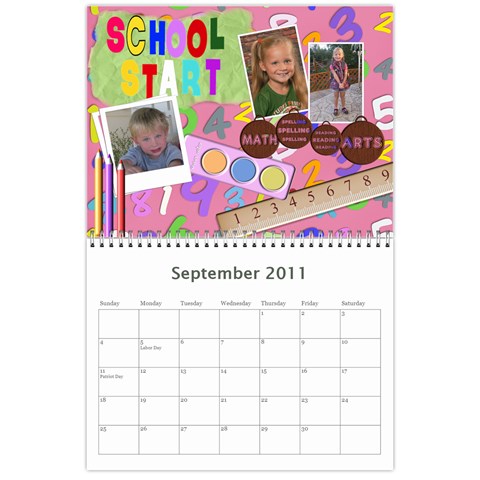 12 Mos Calendar By Marion Gates Sep 2011