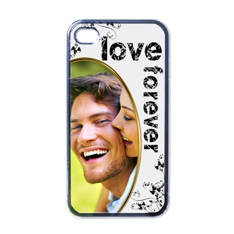 Love Forever Valentine Monochrome  I Phone Case By Catvinnat Front