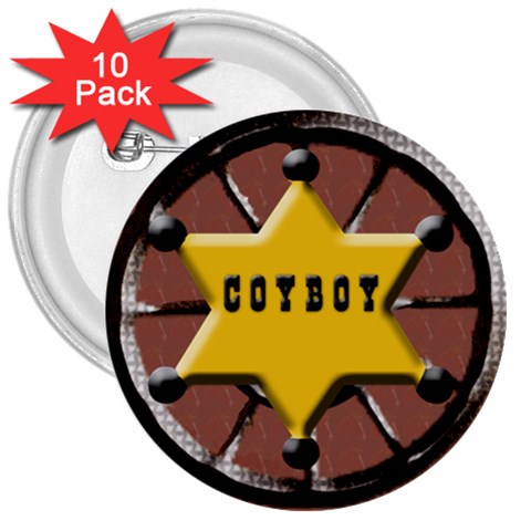 Cowboy Badge 10 Pack By Danielle Christiansen Front
