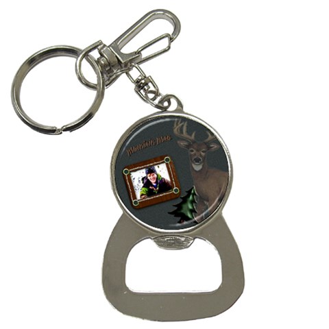 Mountain Man Bottle Opener Key Chain By Danielle Christiansen Front