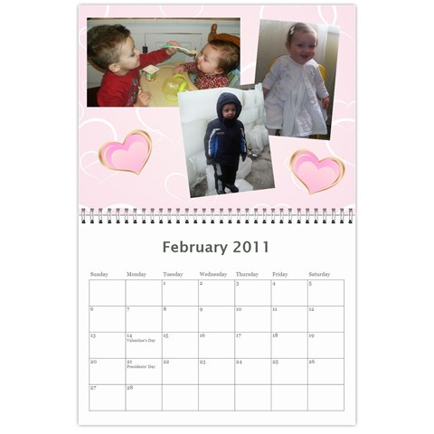Family Calendar By Marcela Feb 2011