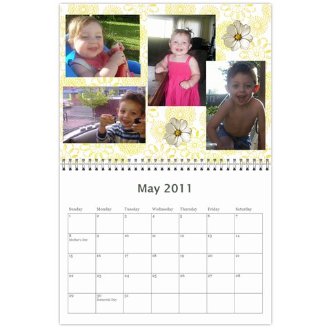 Family Calendar By Marcela May 2011