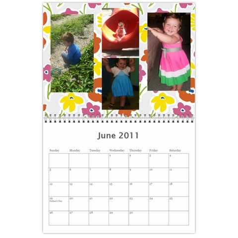 Family Calendar By Marcela Jun 2011