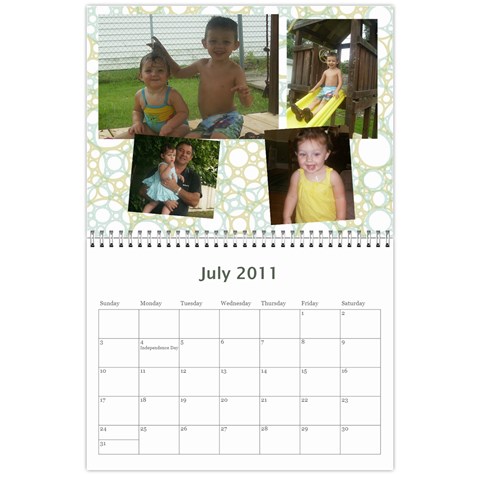 Family Calendar By Marcela Jul 2011