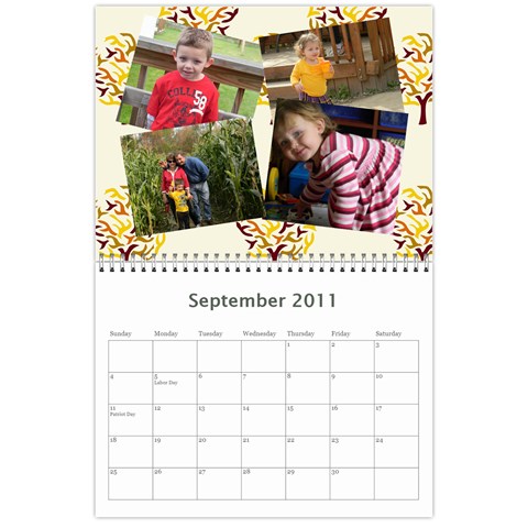 Family Calendar By Marcela Sep 2011