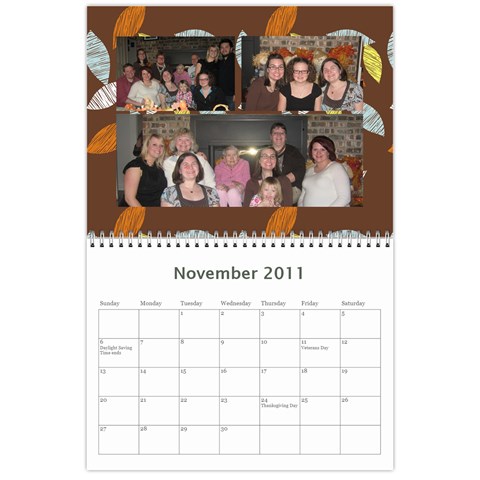 2011 Calendar By Carrie Wardell Nov 2011