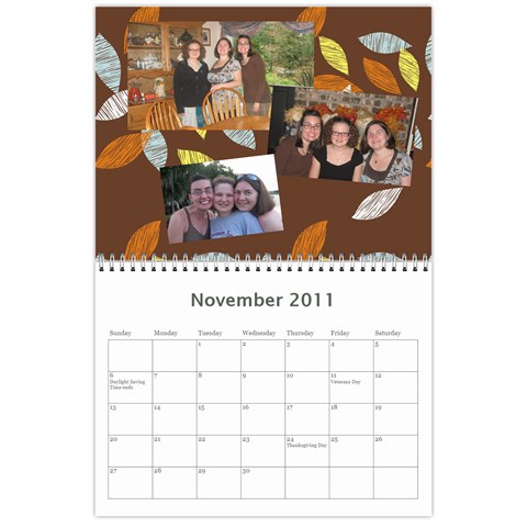 2011 Calendar Nov 2011