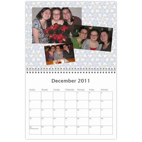 2011 Calendar Dec 2011