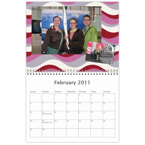2011 Calendar Feb 2011
