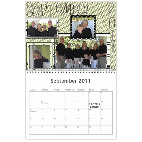 2011 Marlow Calendar By Heather Marlow Sep 2011