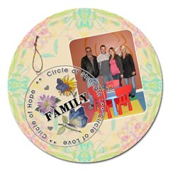 Family Love 5  Round Magnet - Magnet 5  (Round)