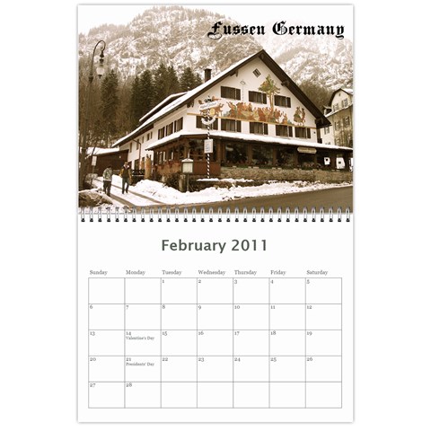2011 Calendar By Susan Feb 2011