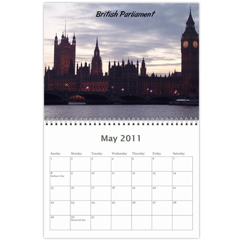 2011 Calendar By Susan May 2011