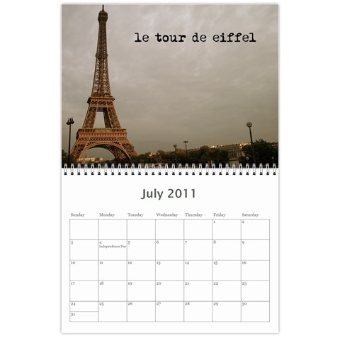 2011 Calendar By Susan Jul 2011