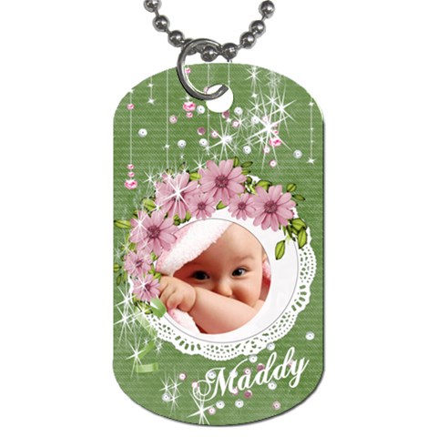 Spring Baby Dog Tag By Laurrie Front