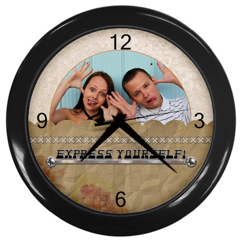 Express Yourself Wall Clock By Lil Front