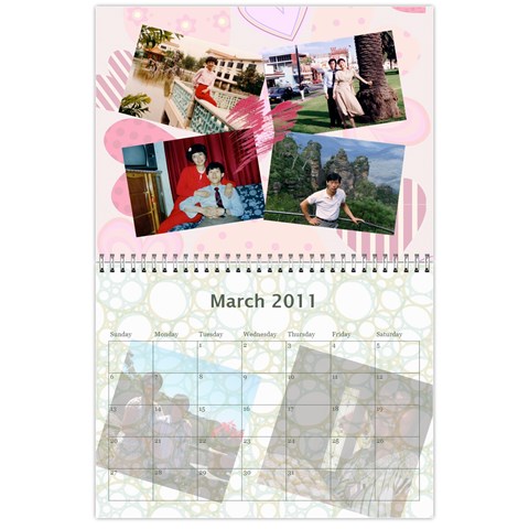 Family Calendar By Xiao Min Wu Mar 2011