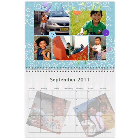 Family Calendar By Xiao Min Wu Sep 2011
