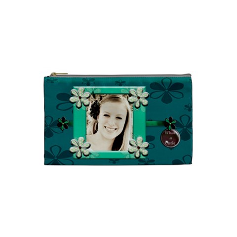 What A Cutie Cosmetic Bag Small By Danielle Christiansen Front