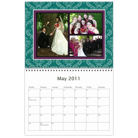 Wedding Calender By Dannielle May 2011