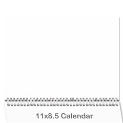 Calendar!!!!! - Wall Calendar 11  x 8.5  (12-Months)