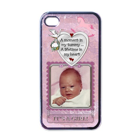 It s A Girl Apple Iphone Case By Lil Front