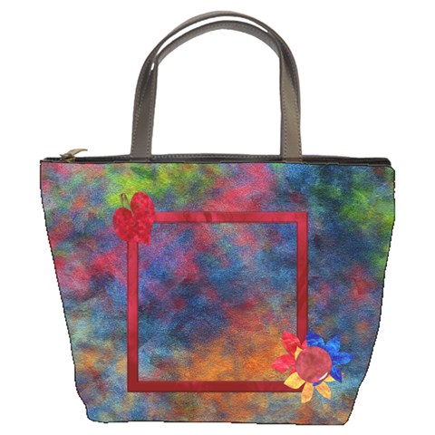 Tye Dyed Bucket Bag 1 By Lisa Minor Front