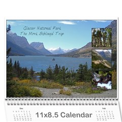 Glacier Ruth - Wall Calendar 11  x 8.5  (12-Months)
