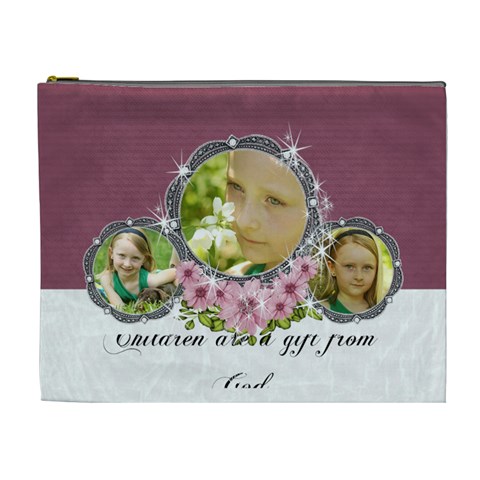Children Gift From God Xl Cosmetic Case By Laurrie Front