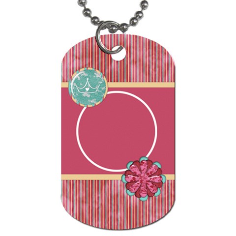 Sleepover 2 Sided Dog Tag 1 By Lisa Minor Front