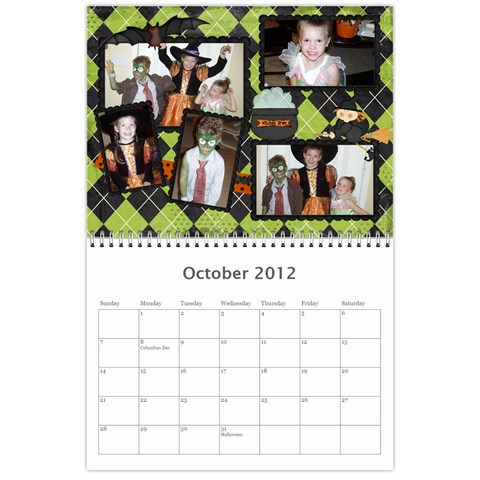 2012 Calendar By Jocey Oct 2012