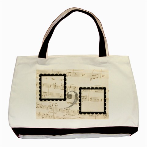 Must Be The Music Tote Bag By Catvinnat Back