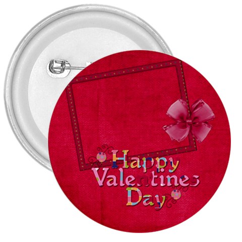 Happy Valentines Day Button 1 By Lisa Minor Front