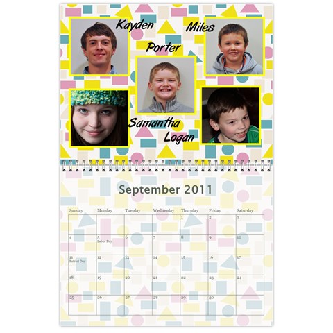 2011 Calendar By Tammy Sep 2011